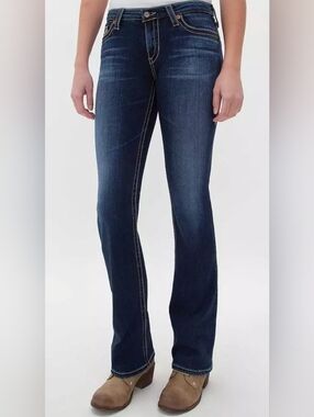 Big Star Maddie Mid-Rise Bootcut Women's Dark Wash Jeans Size 26